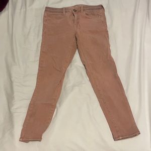 pink american eagle jeggings